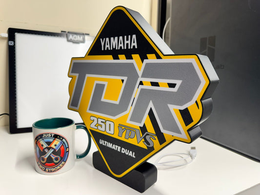 The Ultimate Dual-Sport: Yamaha TDR 250 YPVS Lightbox – 340mm 3D Art