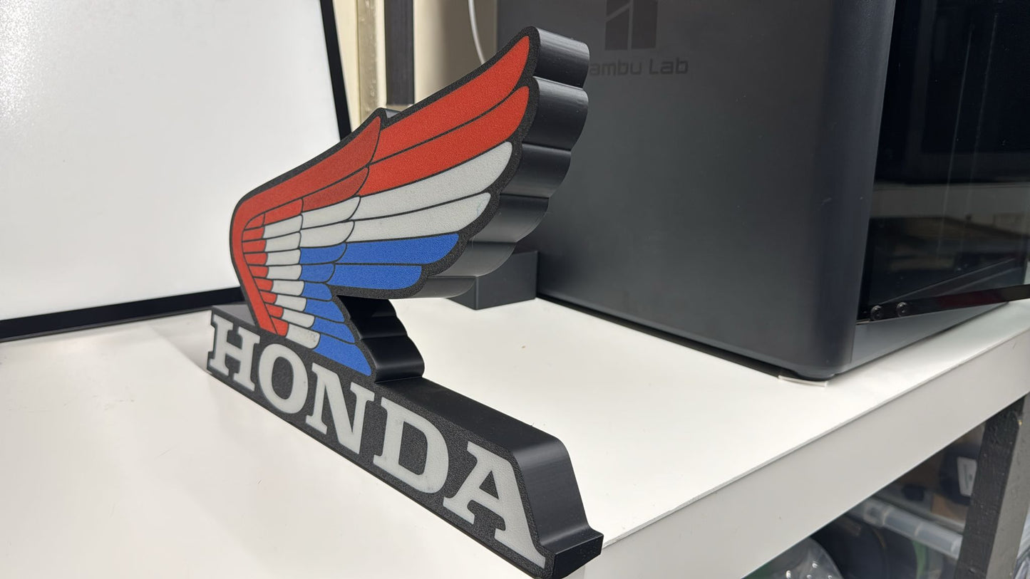 PRE ORDER NOW --Large Honda Wing LED Lightbox  340mm x 240mm -- COMING SOON