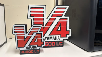 PRE ORDER NOW --Yamaha RD500 LC V4 LED 200mm x 200mm Lightbox - Retro 2-Stroke Tribute Sign-- NEW SIZE