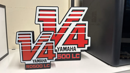 PRE ORDER NOW --Yamaha RD500 LC V4 LED 200mm x 200mm Lightbox - Retro 2-Stroke Tribute Sign-- NEW SIZE