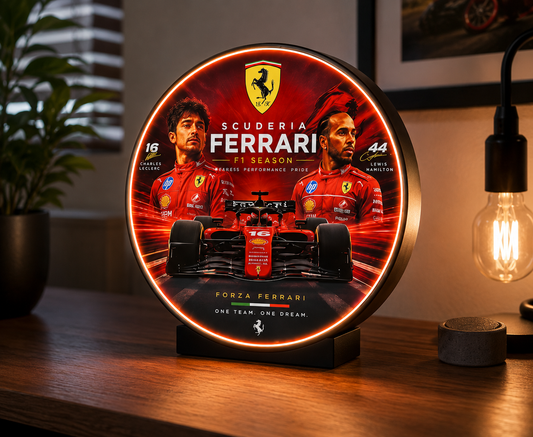 Scuderia Ferrari F1 LED Light Box – 305mm Premium Illuminated Display
