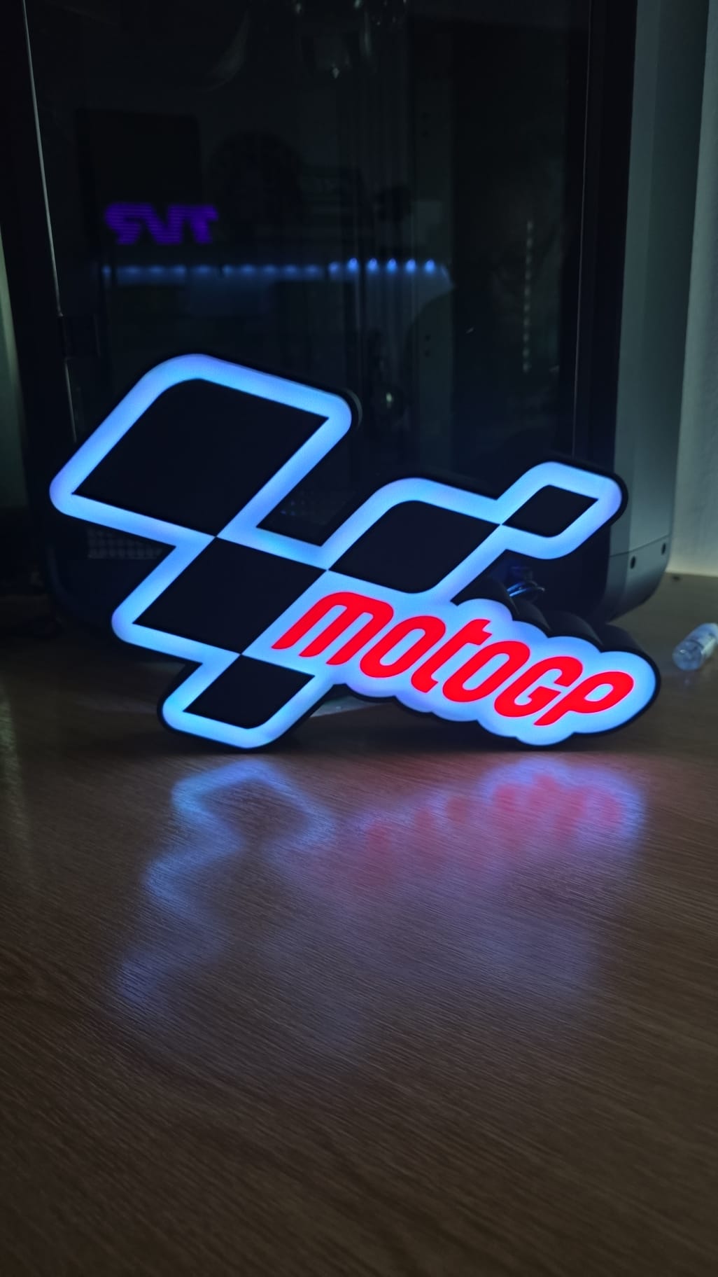 MotoGP Official Style Lightbox – 340mm 3D Printed Racing Art