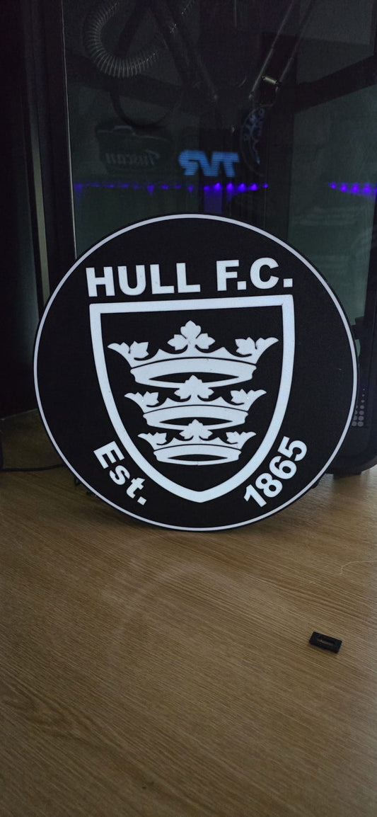 Hull F.C. Heritage Lightbox – 340mm Precision 3D Print