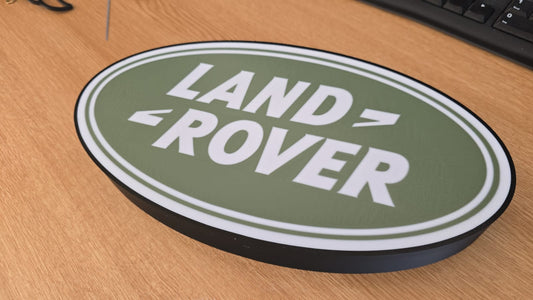 Land Rover Heritage Lightbox – 340mm 3D Printed Adventure Sign