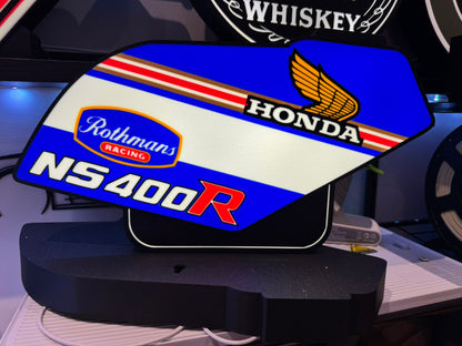 Honda NS400R Rothmans Racing Lightbox – 340mm 3D Printed Art