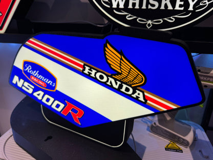 Honda NS400R Rothmans Racing Lightbox – 340mm 3D Printed Art