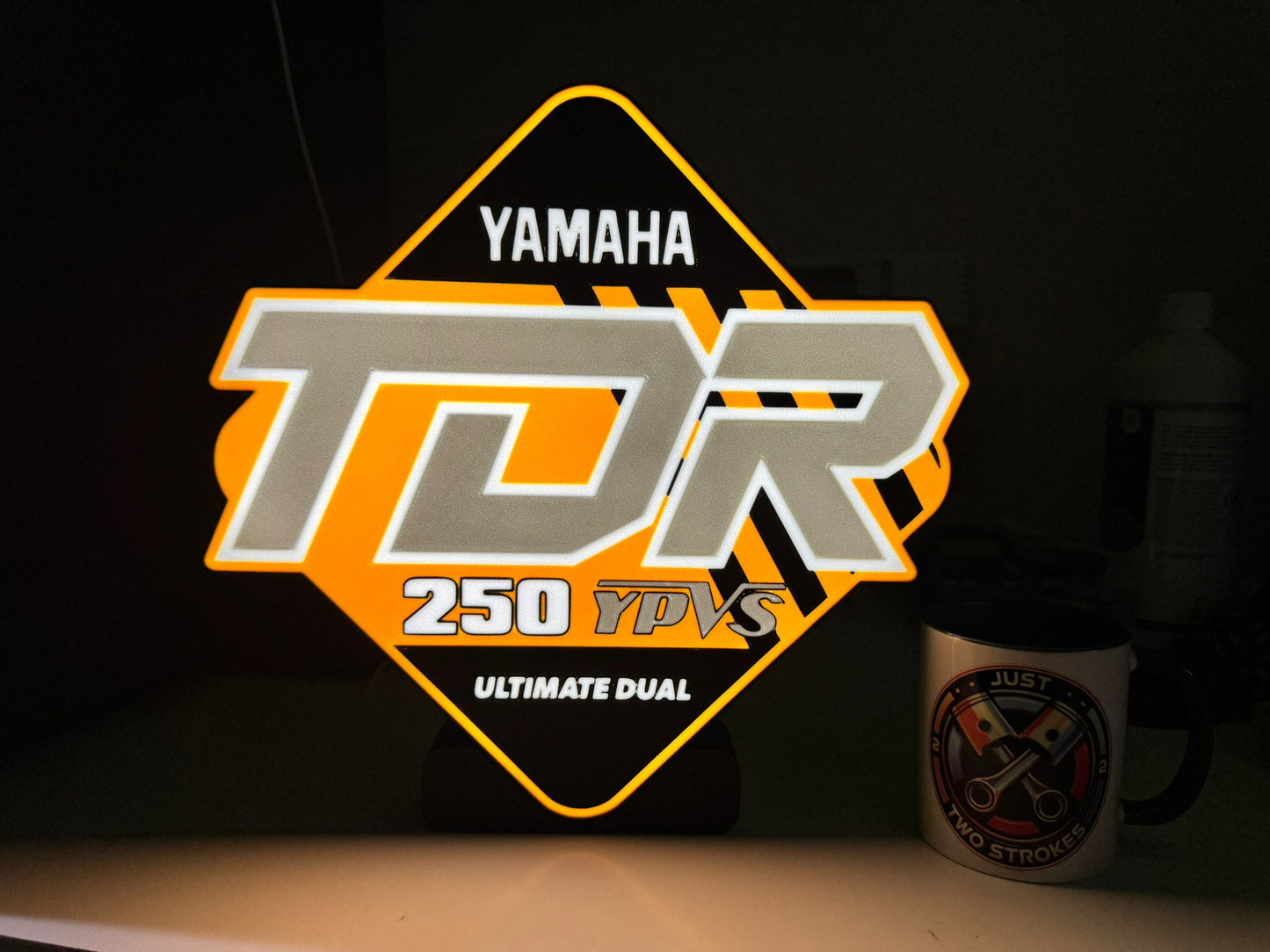 The Ultimate Dual-Sport: Yamaha TDR 250 YPVS Lightbox – 340mm 3D Art