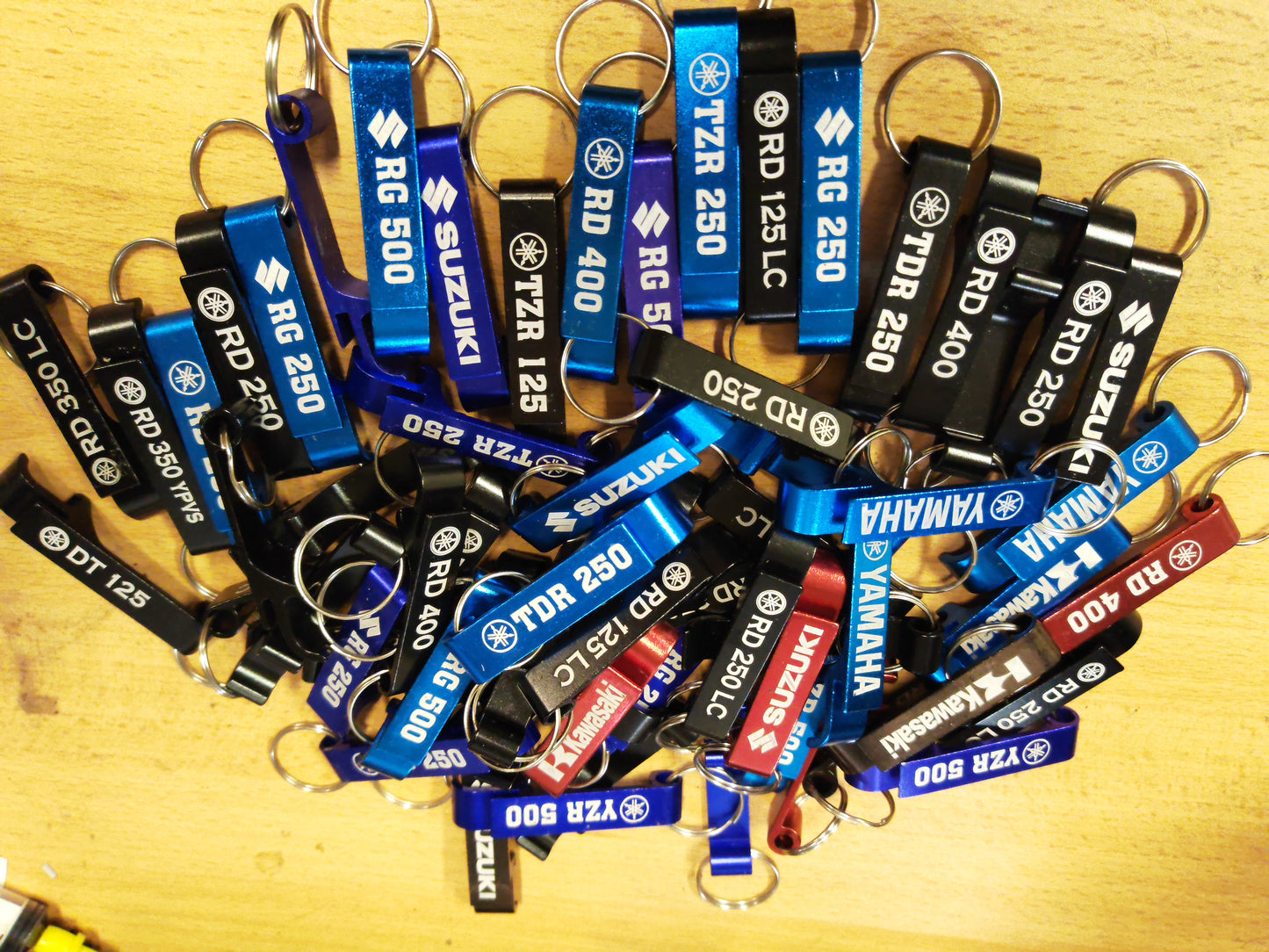 Custom Laser-Engraved Motorcycle Bottle Opener & Can Lift Keychain – Any Make & Model -FREE POSTAGE-