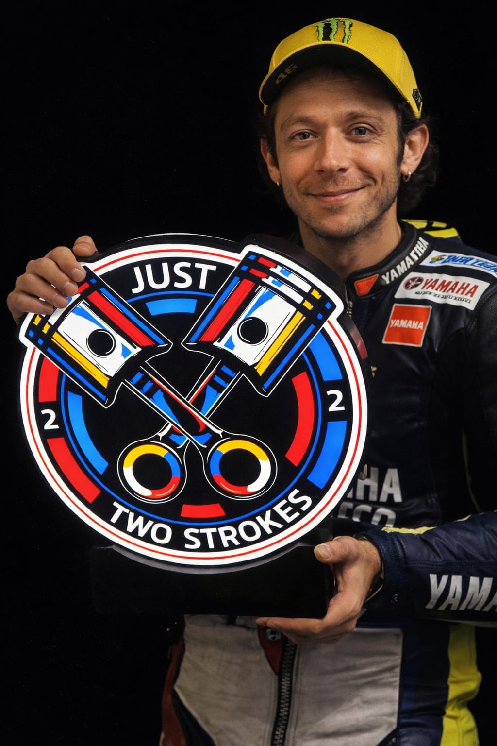 Just Two Strokes Custom LED Twin Piston Lightbox 370mm high x 325mm wide