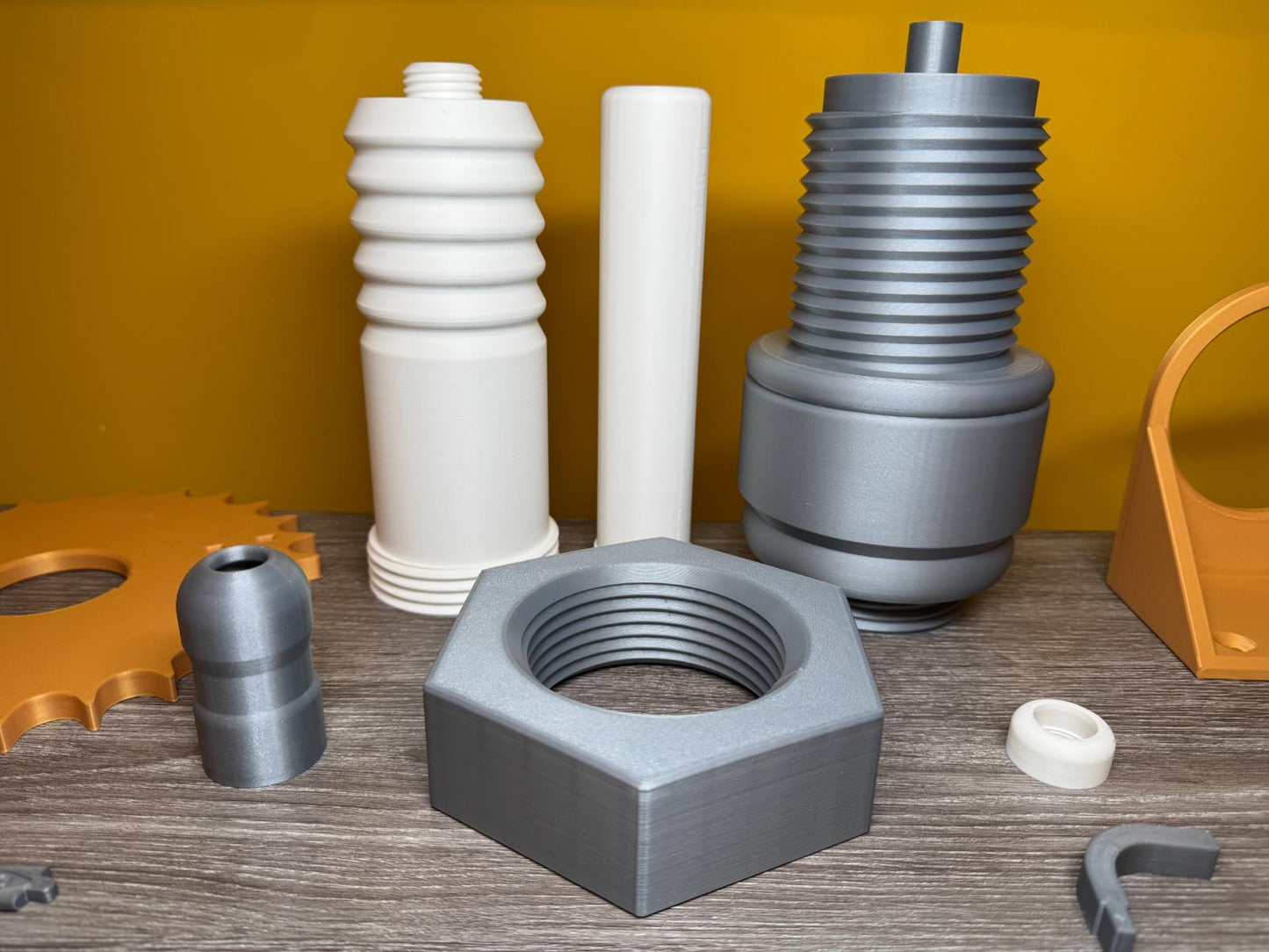 Oversized 3D Printed Spark Plug Sculpture – Industrial Art Display 500mm tall