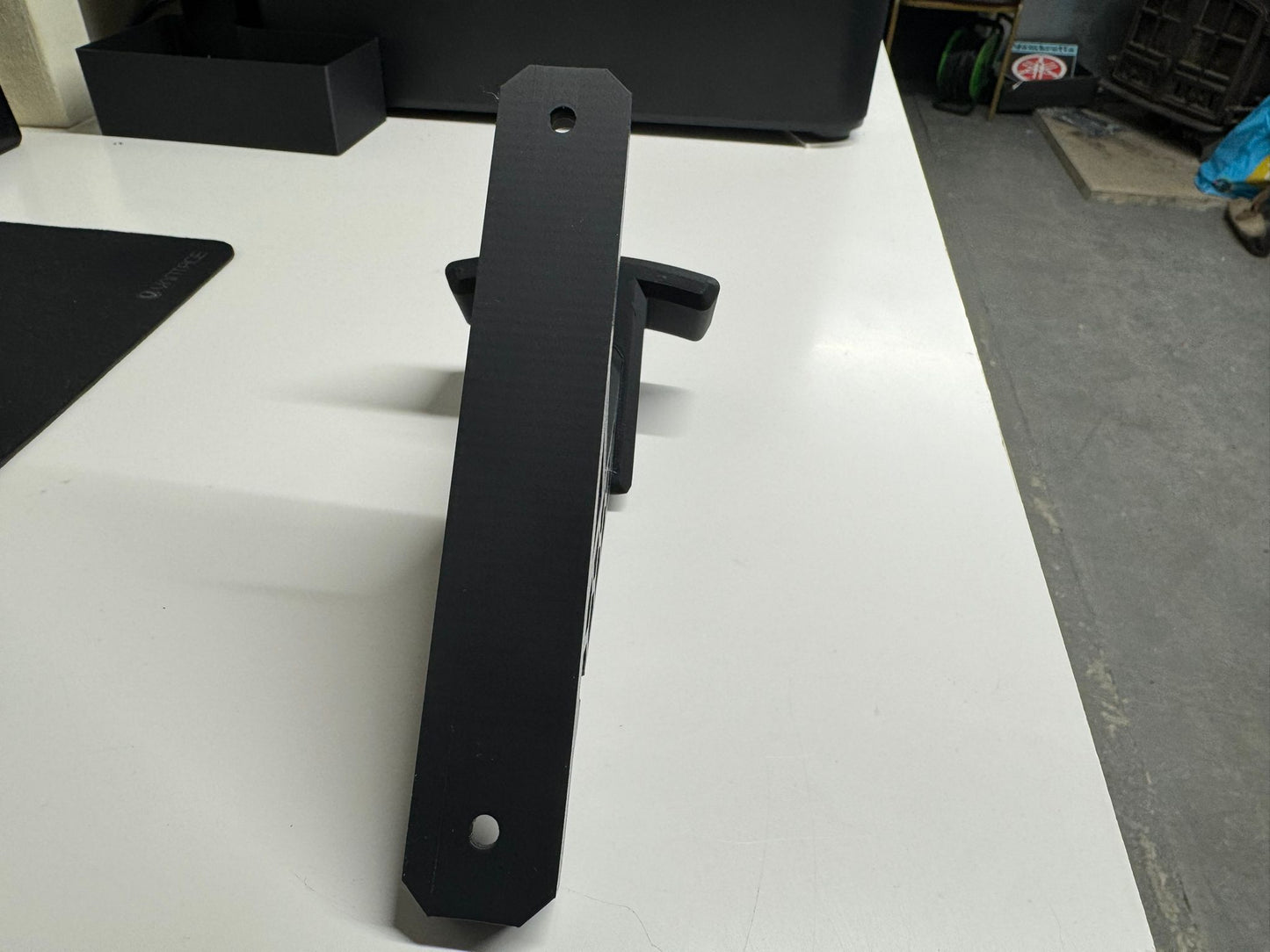 Heavy-Duty 3D Printed Motorcycle Helmet Wall Mount  Black