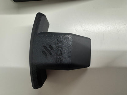 Heavy-Duty 3D Printed Motorcycle Helmet Wall Mount  Black