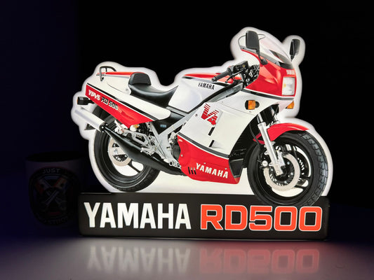 Yamaha RD500 Inspired 3D Motorcycle Lightbox – Classic Two-Stroke Display with Detachable Stand