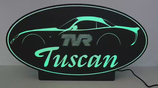 TVR Tuscan Silhouette Light – 340mm Custom 3D Printed Decor